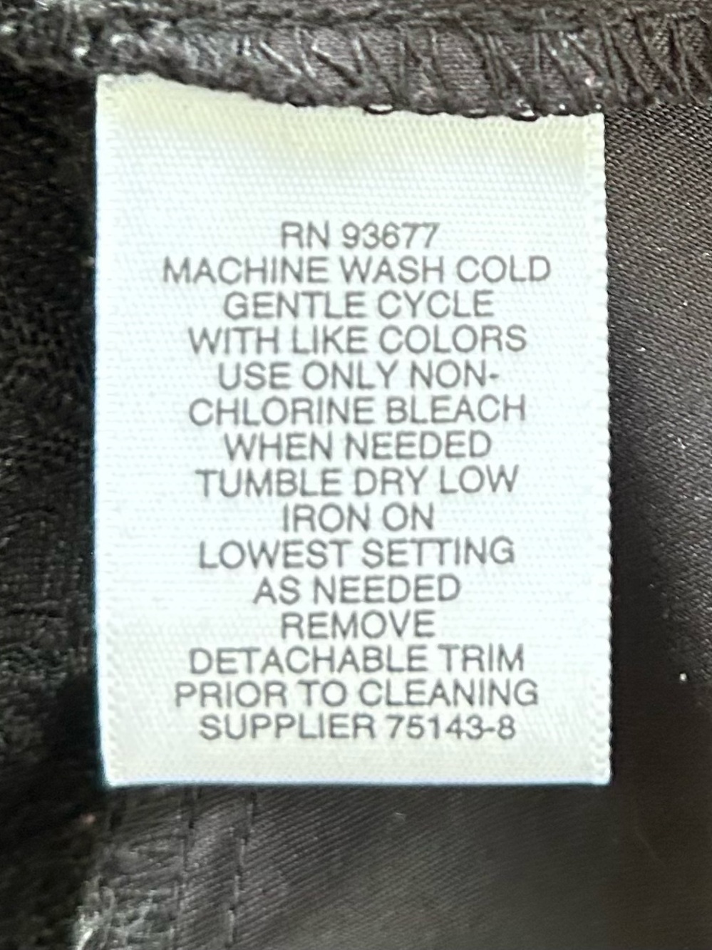 Liz Claiborne Black Textured Fit-and-Flare Dress - Women size 14 - Picture 7 of 9